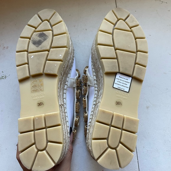 Authentic Gucci Platform Espadrilles Size 36 1/2 - Picture 3 of 5